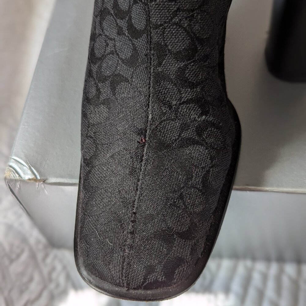 Coach zipper ankle boots